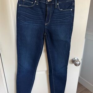 PAIGE Dark Blue Skinny Jeans